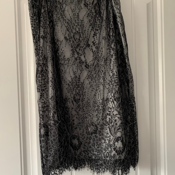 Ann Taylor Black Lace Pencil Skirt - Picture 3 of 5